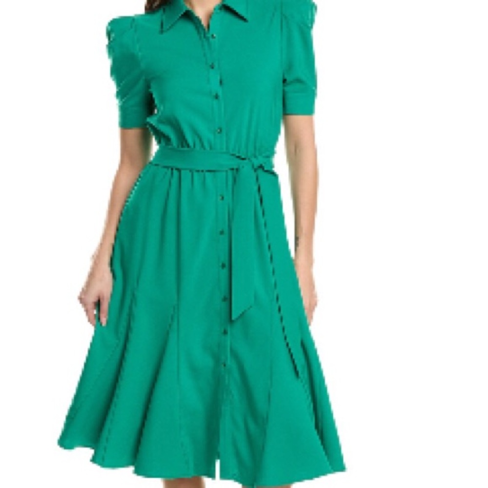 Nanette Green Shirt Dress